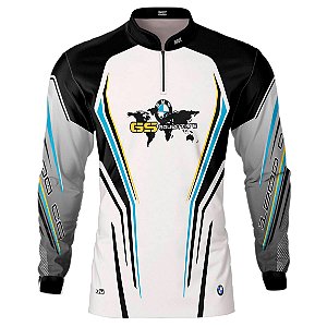 Camisa Motociclista Brk Branca GS 1200CC com Uv50