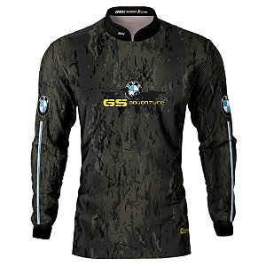 Camisa Motociclista Brk Camuflado GS Adventure com Uv50