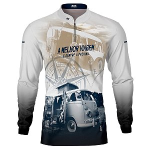 Camisa Off-Road BRK Kombi Motorhome Branca com UV50+