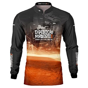 Camisa Motociclismo BRK Expedição 4x4 Nordeste 3 Com UV50+