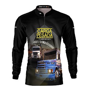 Camisa de Caminhão BRK para Caminhoneiro Carreta Carga Pesada com Proteção Solar UV50+