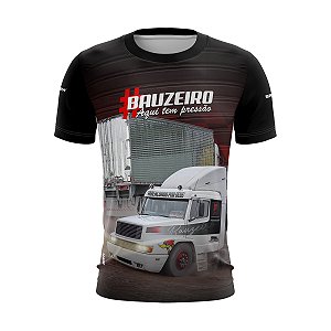 Camiseta de Caminhão BRK para Caminhoneiro Carreta Bauzeiro com Proteção Solar UV50+