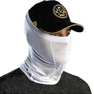 Bandana Black Mask Brk Branco Liso com Proteção UV50+