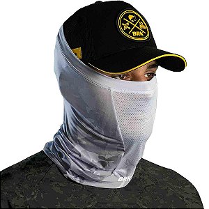 Bandana Black Mask Brk Branco e Cinza Camuflado com Proteção UV50+