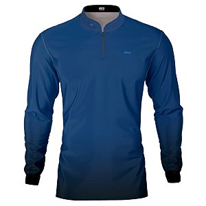 Camisa BRK Unissex Basic Azul Naval com UV50 +