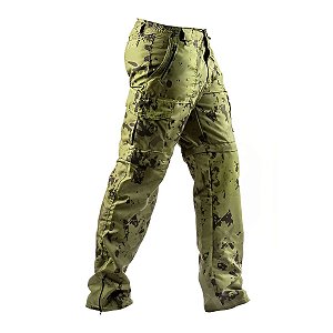 Calça Tática Country BRK Camuflado Verde UV35 + (Vira Bermuda)