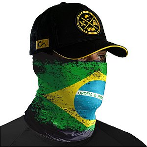 Bandana Tubeneck Brk Bandeira do Brasil 1 com Proteção Solar Uv50+