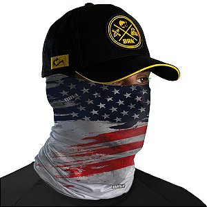 Bandana Tubeneck Brk Bandeira do Estados Unidos com Proteção Solar Uv50+