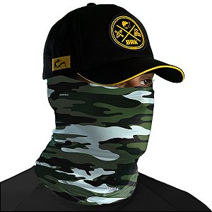 Bandana Tubeneck BRK Camuflada Verde Militar com UV50+