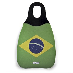 Sacola de Lixo Automotivo Bandeira do Brasil Neoprene