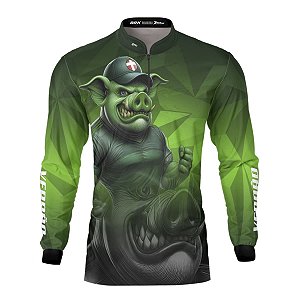 Camisa Brk Verdão Mascote Dá-lhe Porco com UV50+