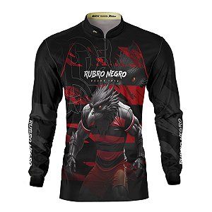 Camisa Brk Mascote Rubro Negro Urubu com Proteção Solar UV50+