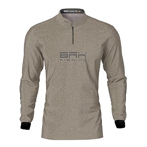 Camisa de Pesca Básica Bege com UV50+