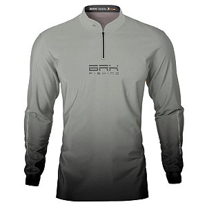 Camisa de Pesca Brk Caminhada Outdoor Bege com Proteção Solar UV50+