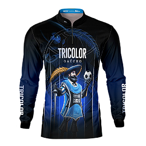 Camisa Time Gremio Brk Mascote Tricolor Gaúcho com Proteção Uv50+