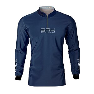 Camisa de Pesca Brk Offshore Gear Cavala Azul com Proteção Solar UV50+