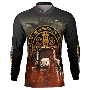 Camisa Agro Brk São Bento Efeito Faíscas com UV50