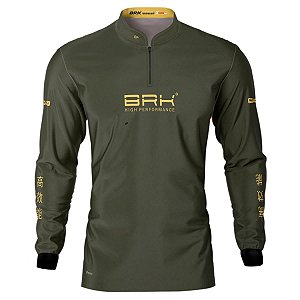 Camisa de Pesca Verde Brk Pesca Mundial com UV50+