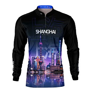 Camisa Motociclismo Brk Expedição Shanghai com Proteção UV50+