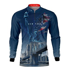Camisa Motociclismo Brk Expedição New York com Proteção UV50+