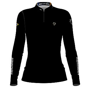 Camisa Feminina Agro Brk Agropecuária V2 com Proteção Solar UV50+