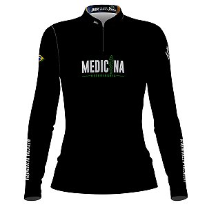 Camisa Feminina Agro Brk Medicina Veterinária com Proteção Solar UV50+