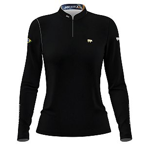 Camisa Feminina Agro Brk Suinocultura com Proteção Solar UV50+