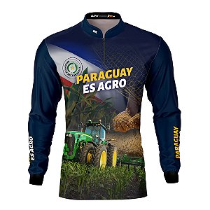 Camisa Agro Brk Plantação Milho Paraguay Es Agro com Proteção Solar UV50+