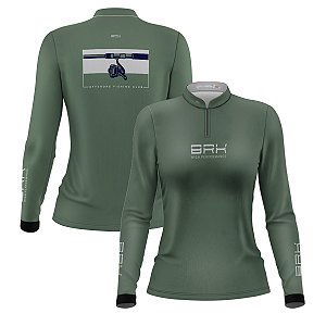 Camisa de Pesca Feminina Brk Offshore Fishing Club Vara de Pesca com Proteção Solar UV50+