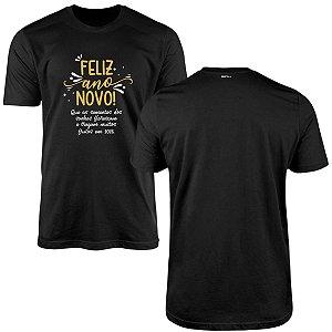 Camisa Ano Novo Brk Que as Sementes dos Sonhos com Algodão Premium