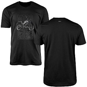 Camiseta Motociclismo Brk Yamaha MT03 com Algodão Premium