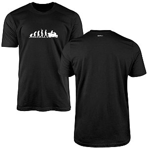 Camiseta Motociclismo Brk Evolução do Piloto de Custom com Algodão Premium