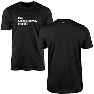 Camiseta Motociclismo Brk Pais Que São Heróis Sobre Rodas com Algodão Premium