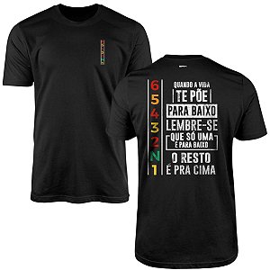 Camiseta Motociclismo Brk Uma Pra Baixo O Resto Pra Cima 6 Marchas com Algodão Premium