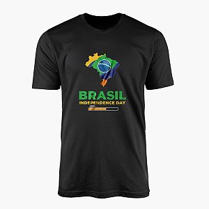 Camiseta Agro Brk Dia da Independência com Bandeira Brasil com Algodão Premium