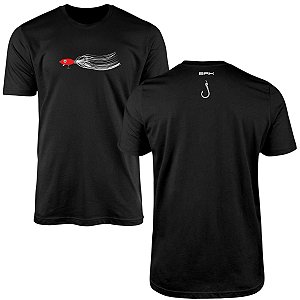 Camiseta de Pesca Brk Fishing Isca Artificial Moderna Jig Head com Algodão Premium