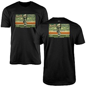 Camiseta Motociclismo Brk Mercury Outboards Sales and Service com Algodão Premium