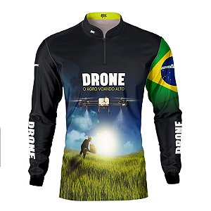 Camisa Agro Brk Drone T20P com Proteção Solar UV50+