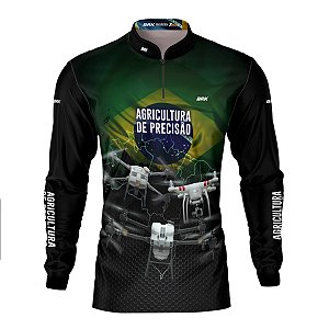 Camisa Agro Brk Drones T40 e Phantom T10 com Proteção Solar UV50+