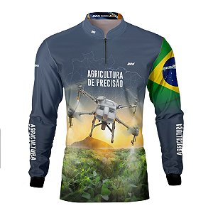Camisa Agro Brk Drone T10 com Proteção Solar UV50+