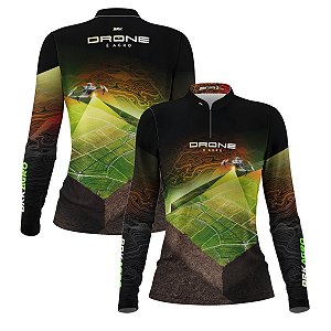 Camisa Agro Feminina Brk Drone de Mapeamento com Proteção Solar UV50+