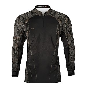 Camisa Agro Brk Camuflada Galhos com Proteção Solar UV50+