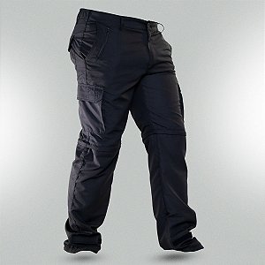 Calça Tática Brk Black UV35+ (Vira Bermuda)