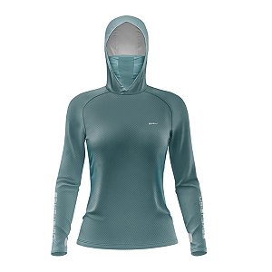 Camisa FusionX Feminina Brk Clean Azul e Proteção Solar UV50+