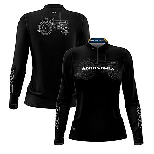 Camisa Agro Feminina Brk Agronomia Trator com Proteção Solar UV50+