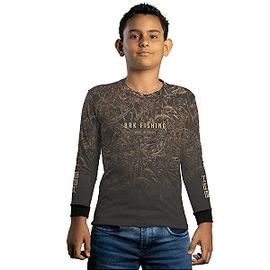 Camisa de Pesca Infantil Brk Camo Real Tree Fishing com Proteção UV50+