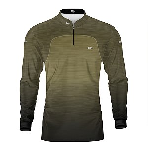Camisa Brk Mescla Areia Esverdeada com Proteção Solar UV50+
