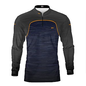 Camisa Brk Mescla Azul Chumbo com Proteção Solar UV50+