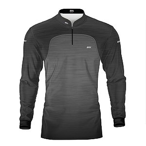 Camisa Brk Mescla Preto Cinza com Proteção Solar UV50+
