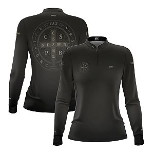 Camisa Agro Feminina Brk Medalha de São Bento com Proteção UV50+